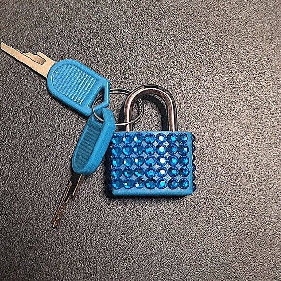 Small Bedazzled Locks with Keys, Bling Padlock - Picture 13 of 14